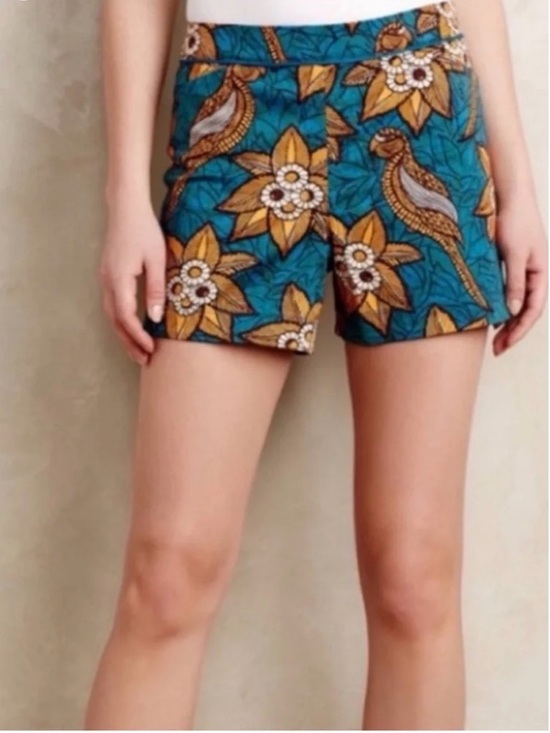 Elevenses for Anthropologie Pants - Elevenses Anthropologie Birds of Paradise Shorts
